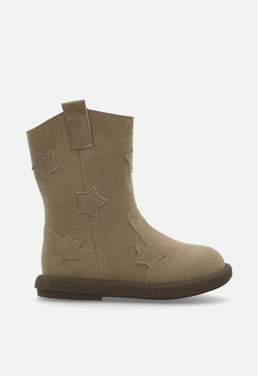 Pop Candy - Cow boy boots - beige