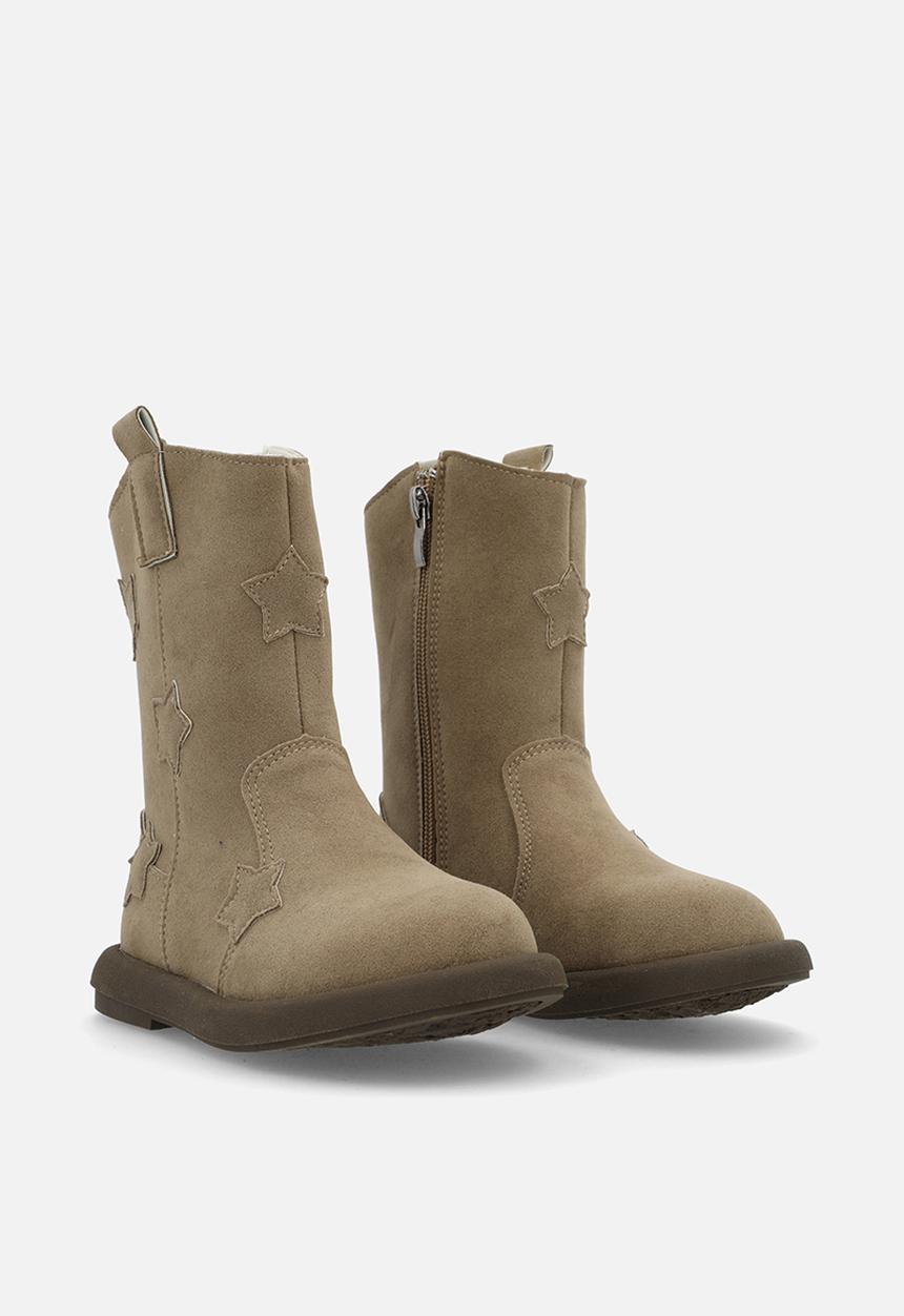 Pop Candy - Cow boy boots - beige