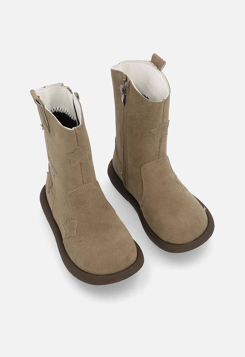 Pop Candy - Cow boy boots - beige