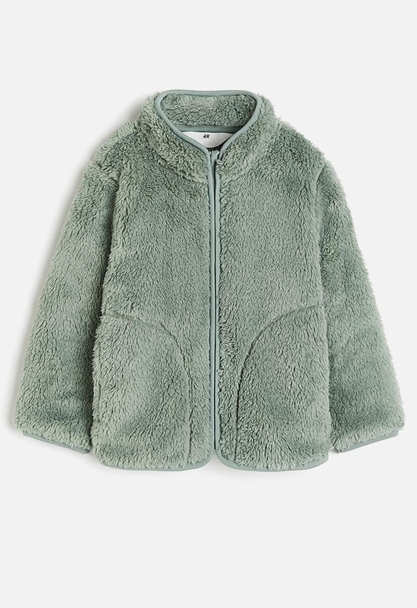 H&M - Pile jacket - dusty green
