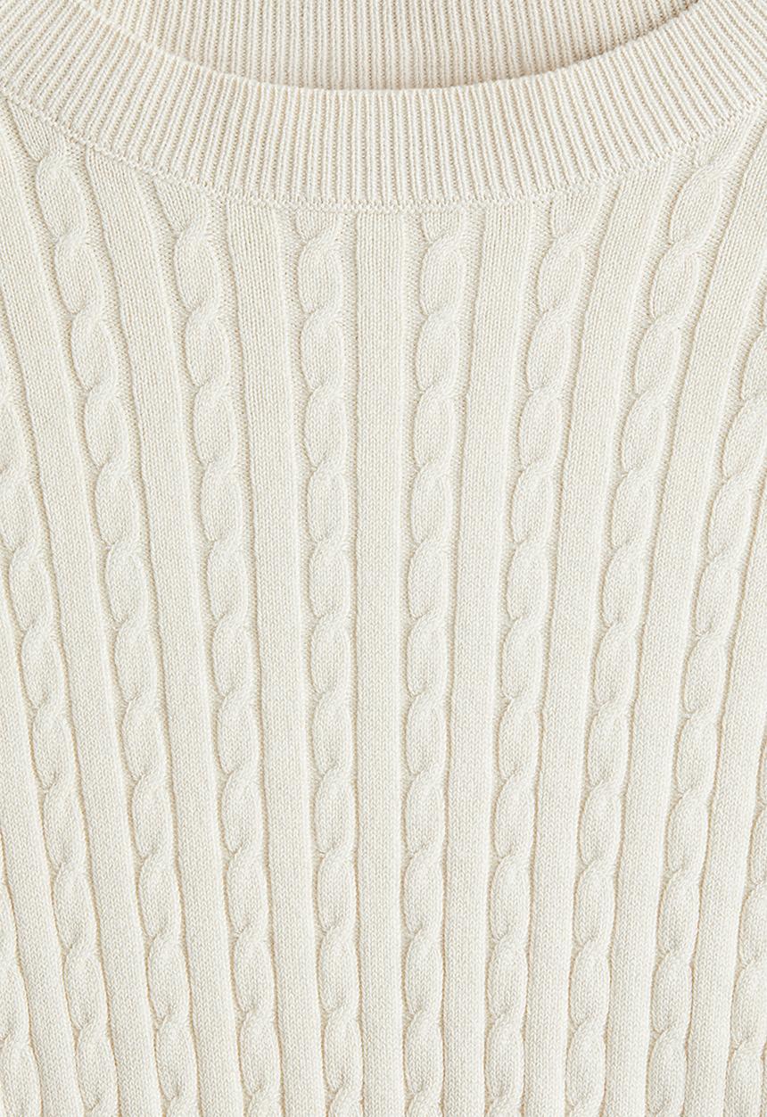 H&M - Cable-knit jumper - cream