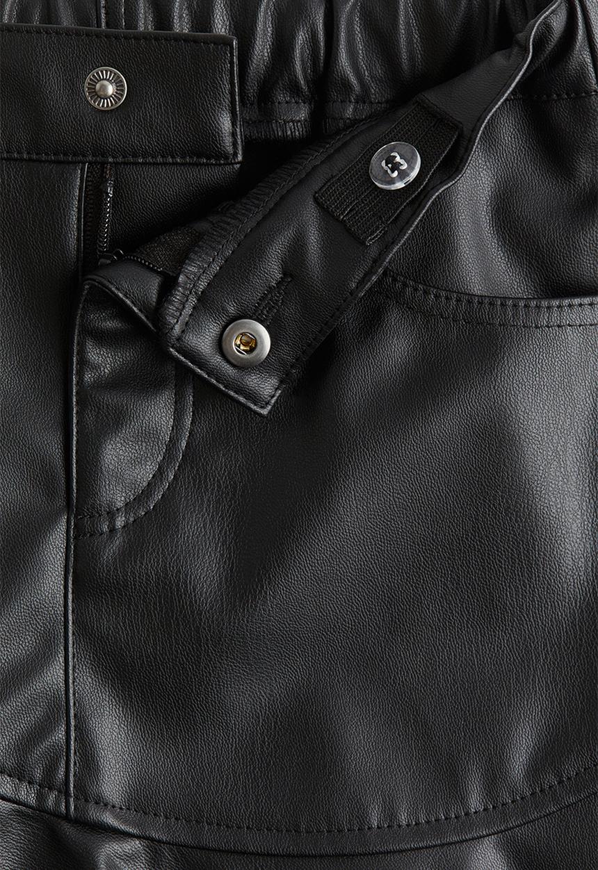 H&M - Coated skirt - black