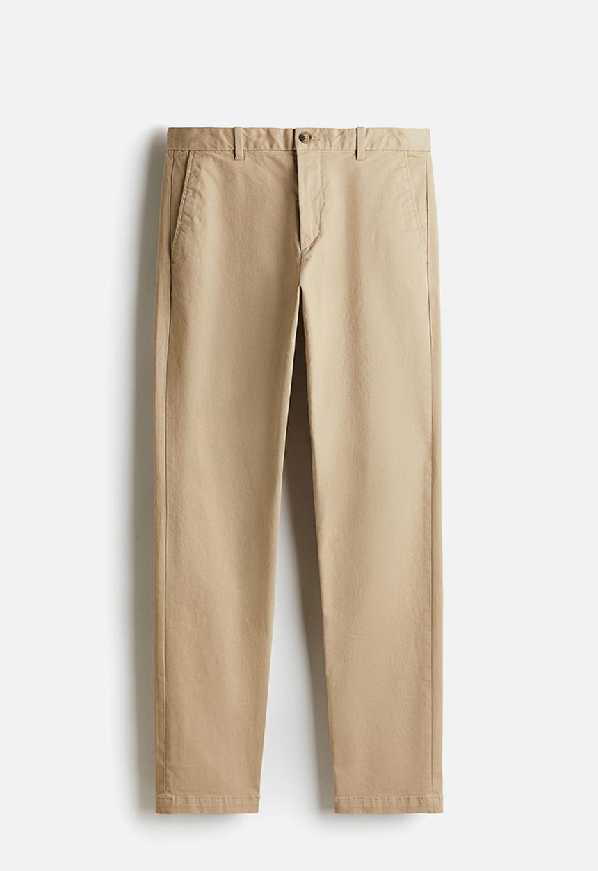 H&M - Slim fit cotton chinos - beige