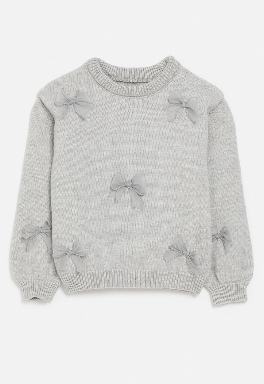 Pop Candy - Bow décor jersey - grey
