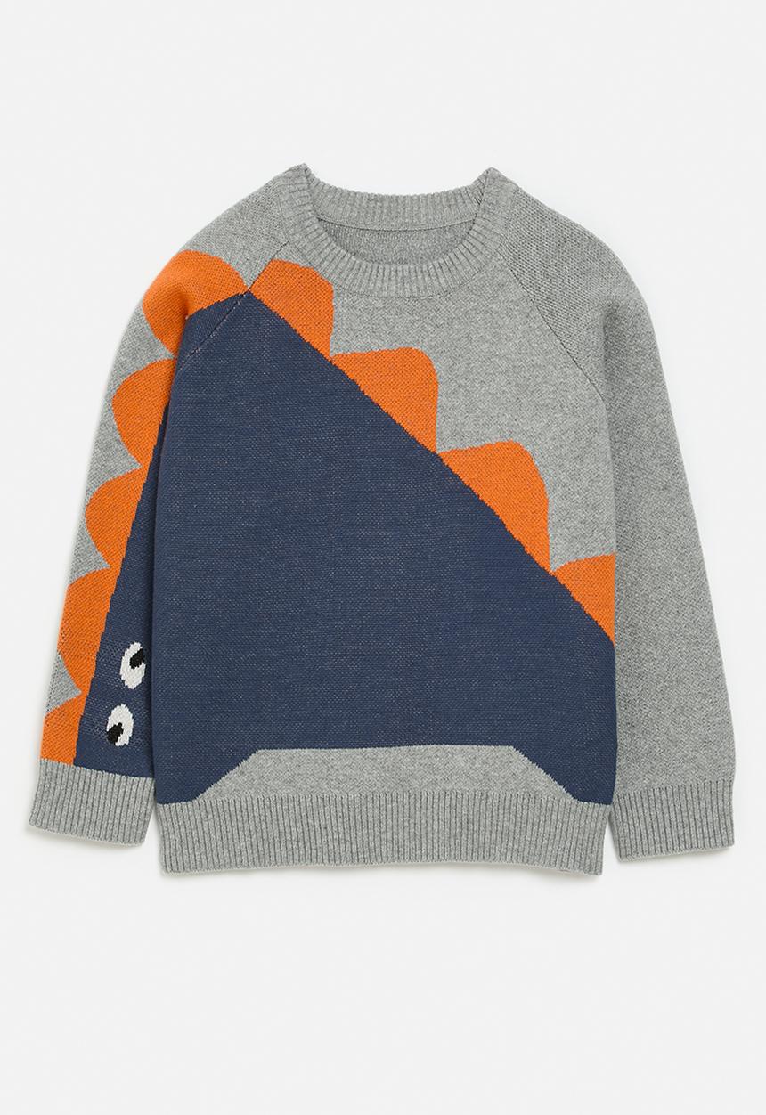 Pop Candy - Crew neck jersey - grey & navy blue