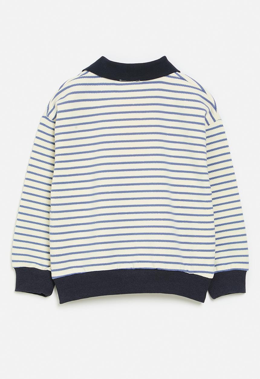 Pop Candy - Striped collared jersey - multi
