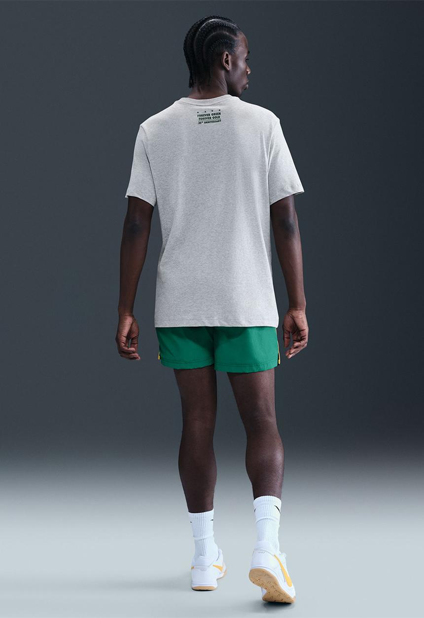 Nike - Springbok Men's Heritage T-Shirt - Dk Grey Heather/Gorge Green