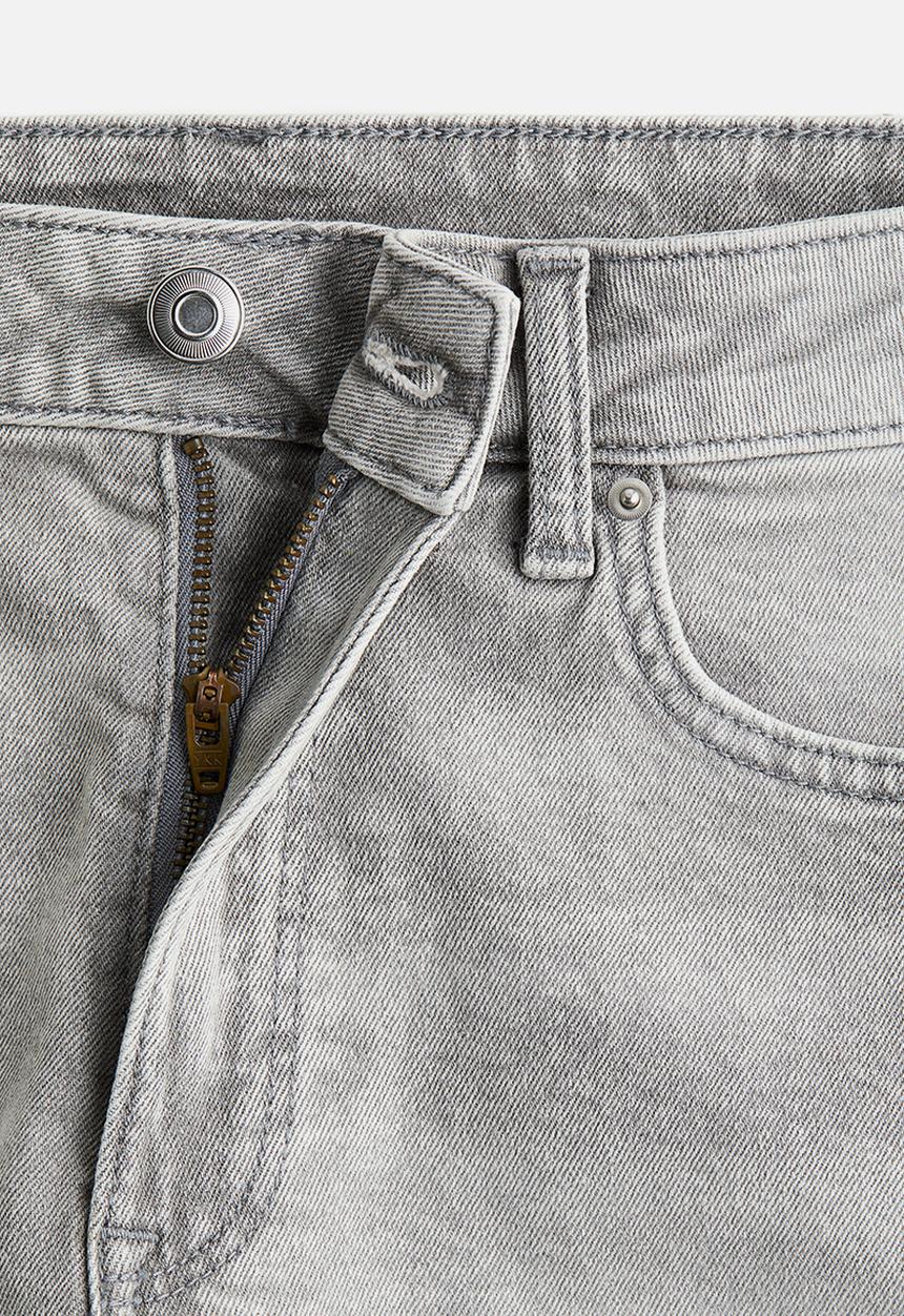 H&M - High denim shorts - light grey