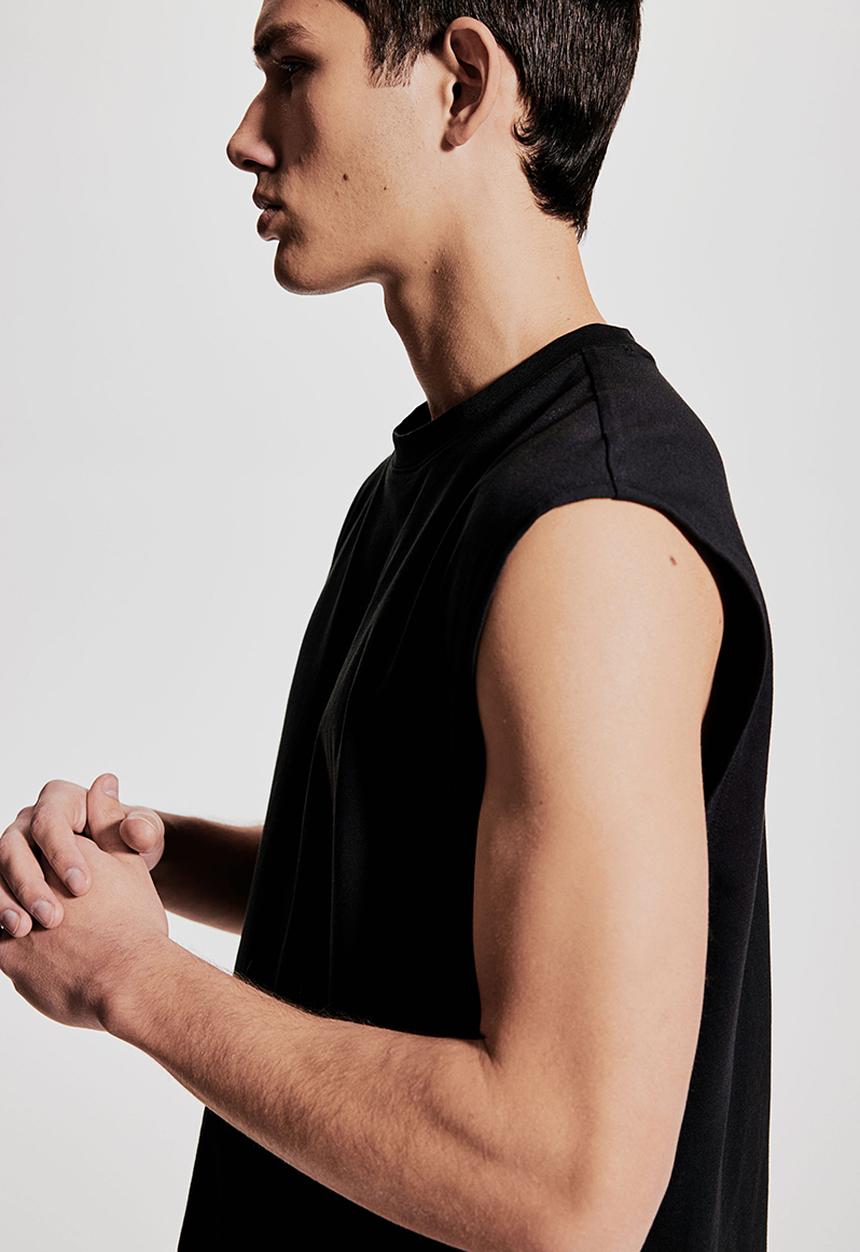 H&M - Loose fit sports vest top with drymove™ - black