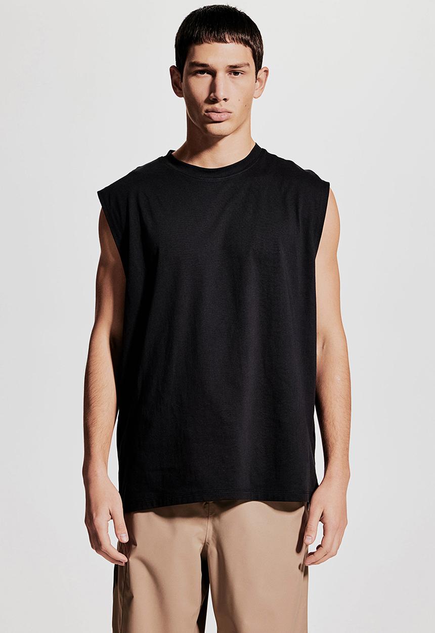 H&M - Loose fit sports vest top with drymove™ - black