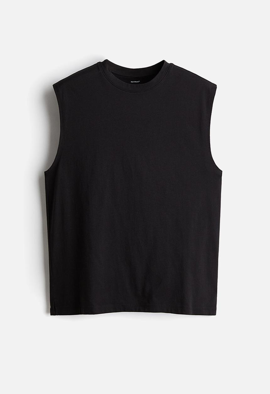 H&M - Loose fit sports vest top with drymove™ - black