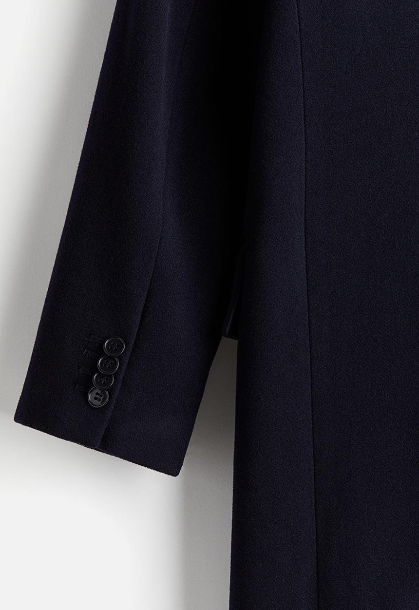 H&M - Wool-blend coat - navy blue