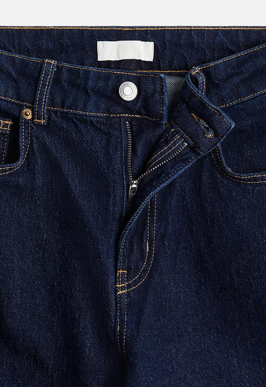 H&M - Wide high jeans - dark denim blue