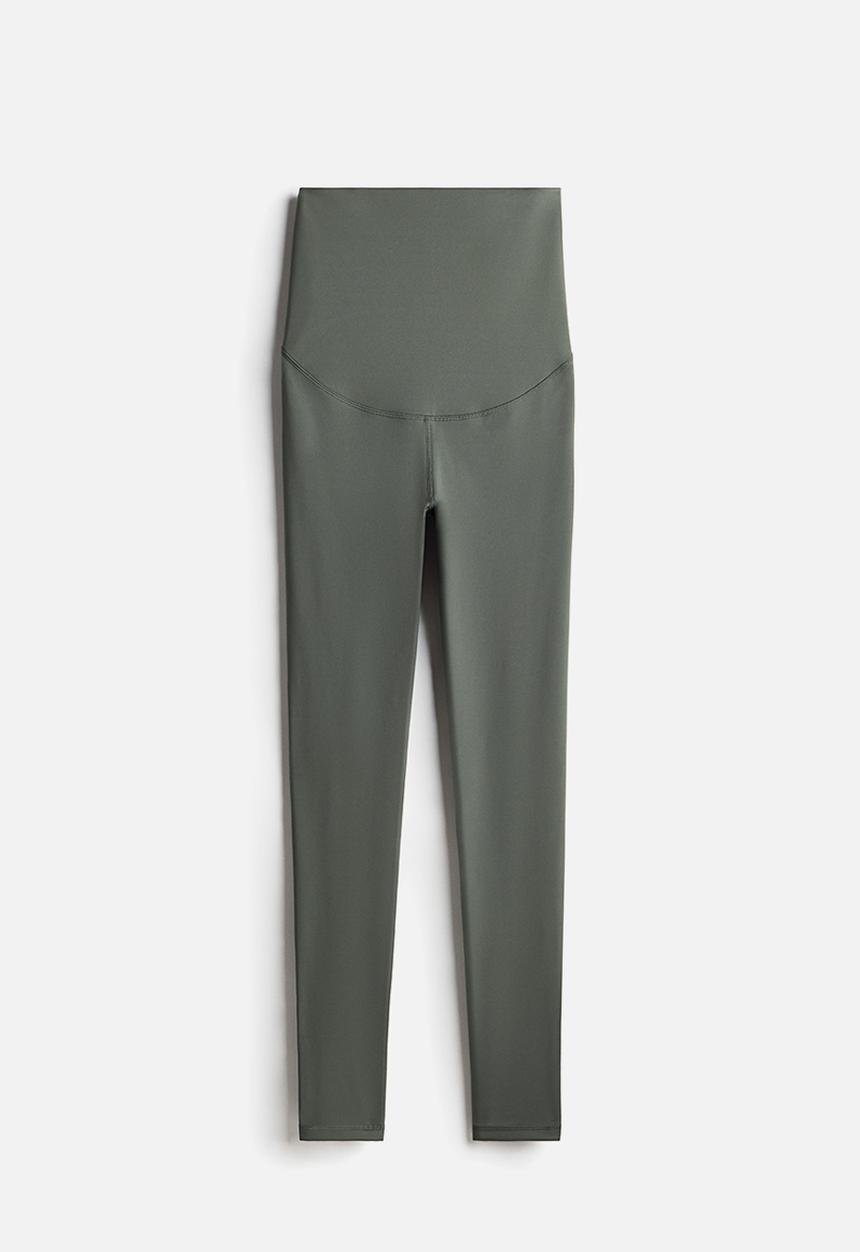 H&M - Mama before & after sports tights - dark khaki green