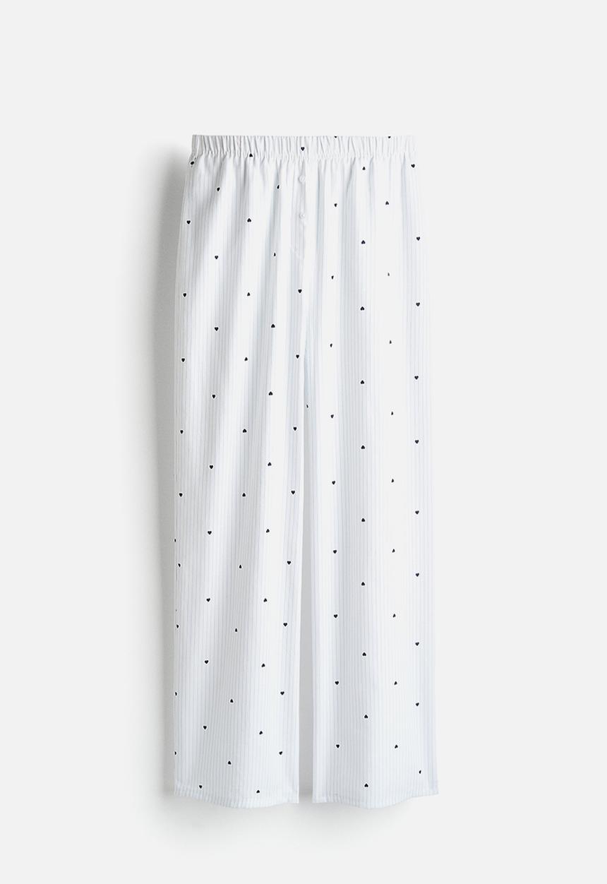 H&M - Cotton pyjama bottoms - white