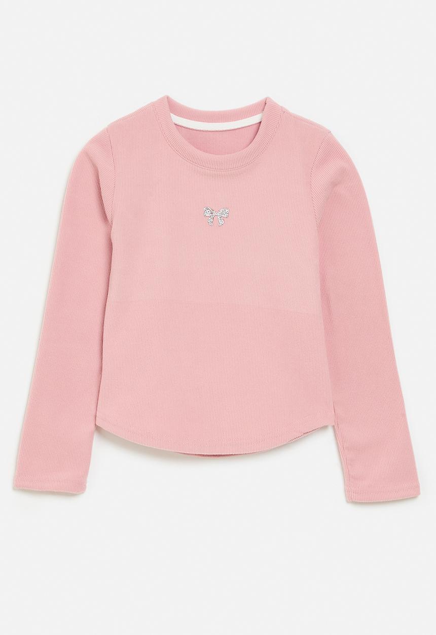 Pop Candy - Bow print tee - pink