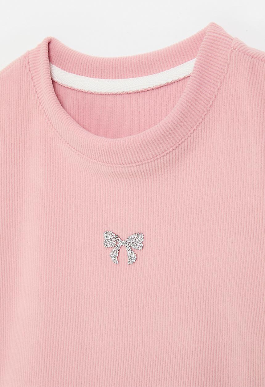 Pop Candy - Bow print tee - pink