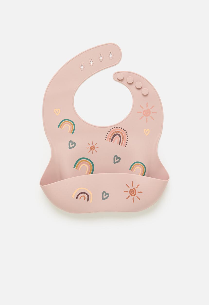 Pop Candy - Printed silicone bib - pink