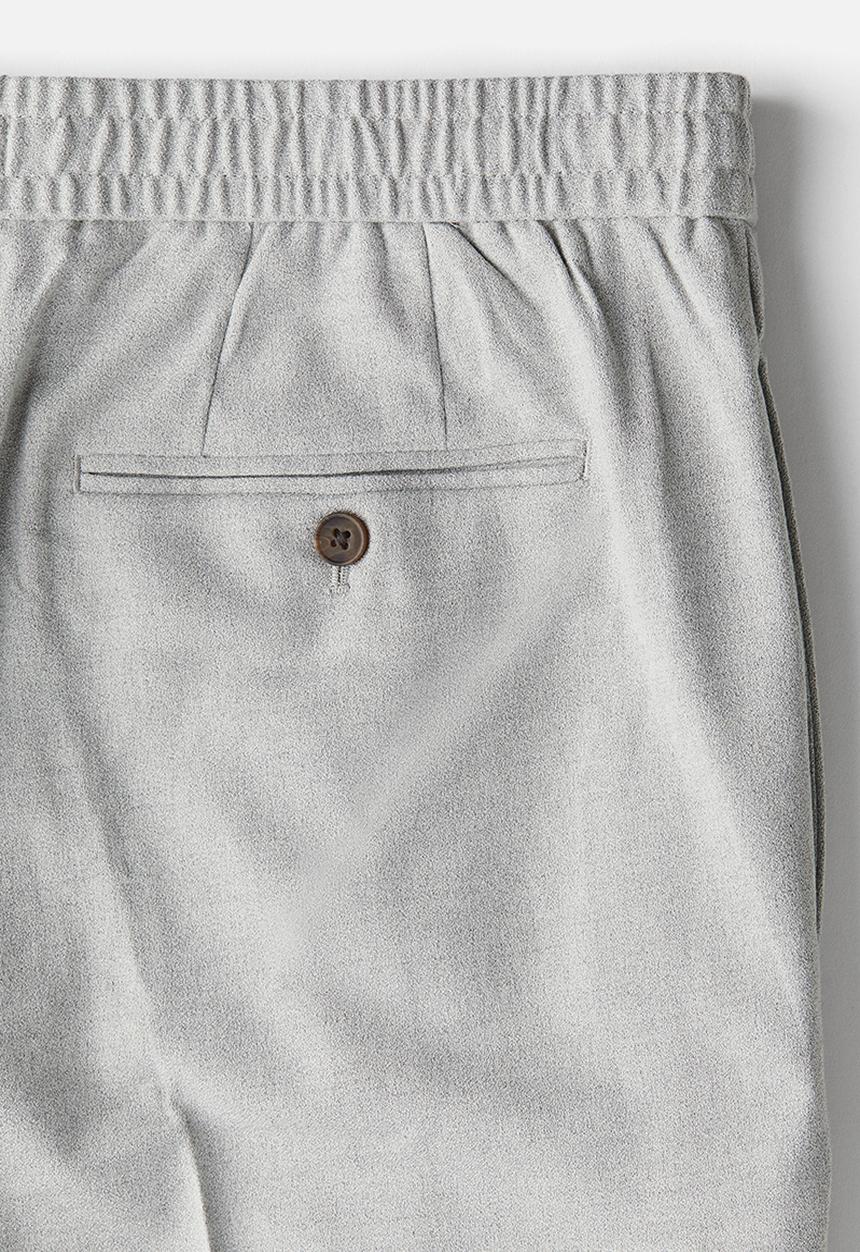 H&M - Regular fit crease-leg trousers - light grey