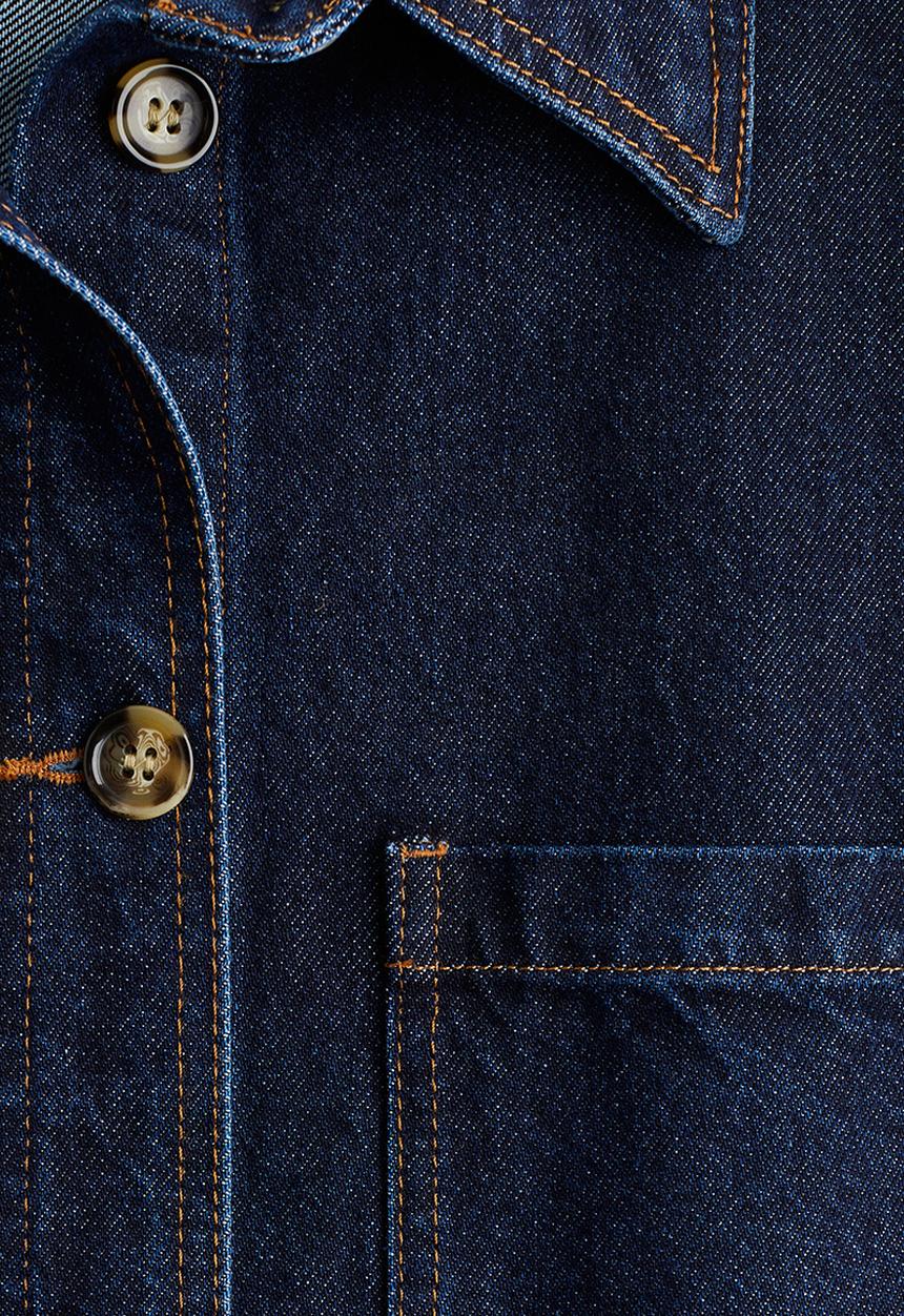 H&M - Loose-fit shacket - dark denim blue 