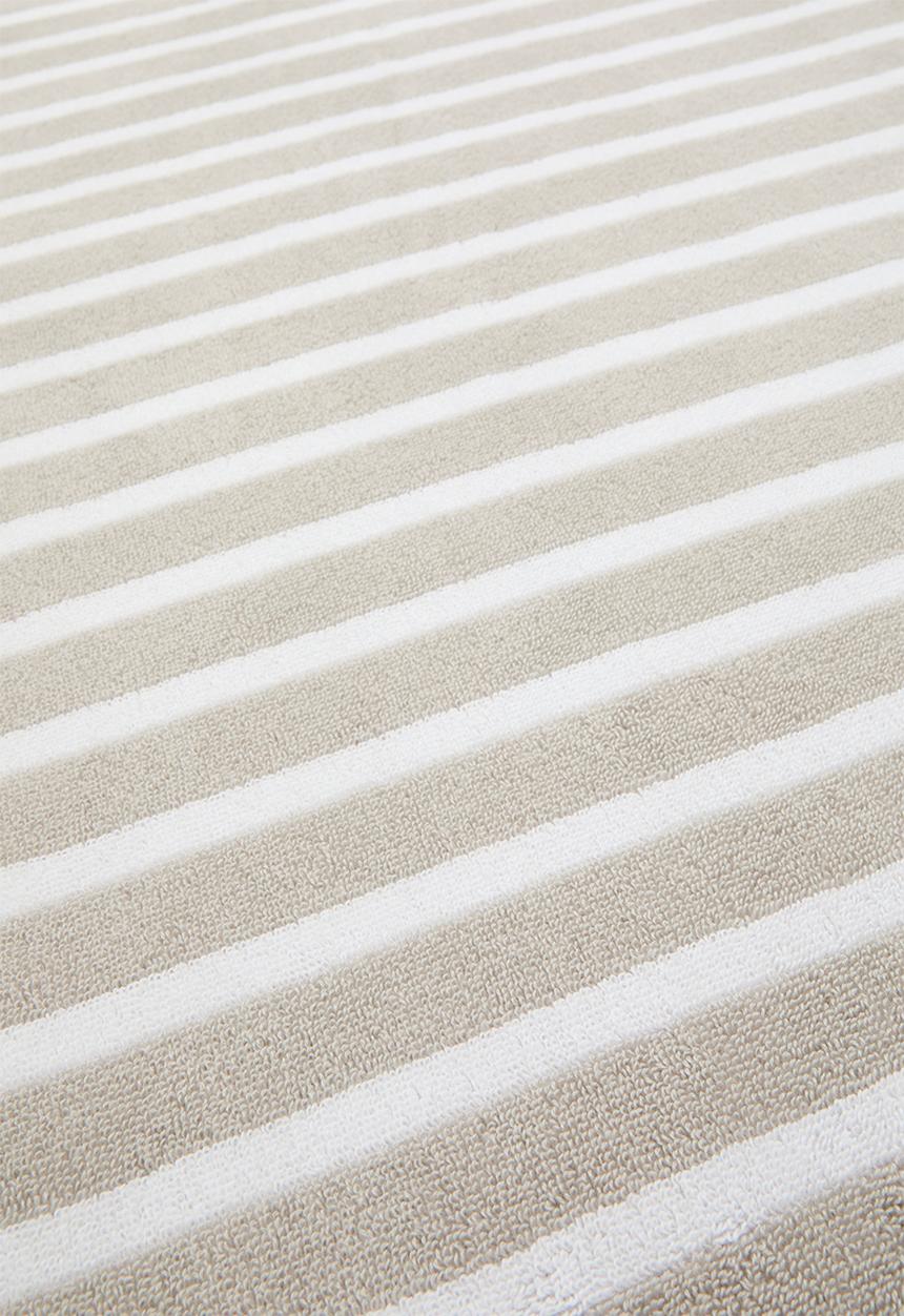 Nortex - Imperial stripe bath sheet - silver grey