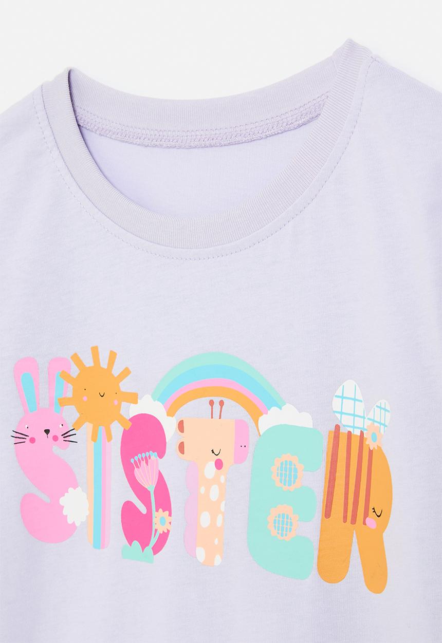 Pop Candy - Printed tee - lilac