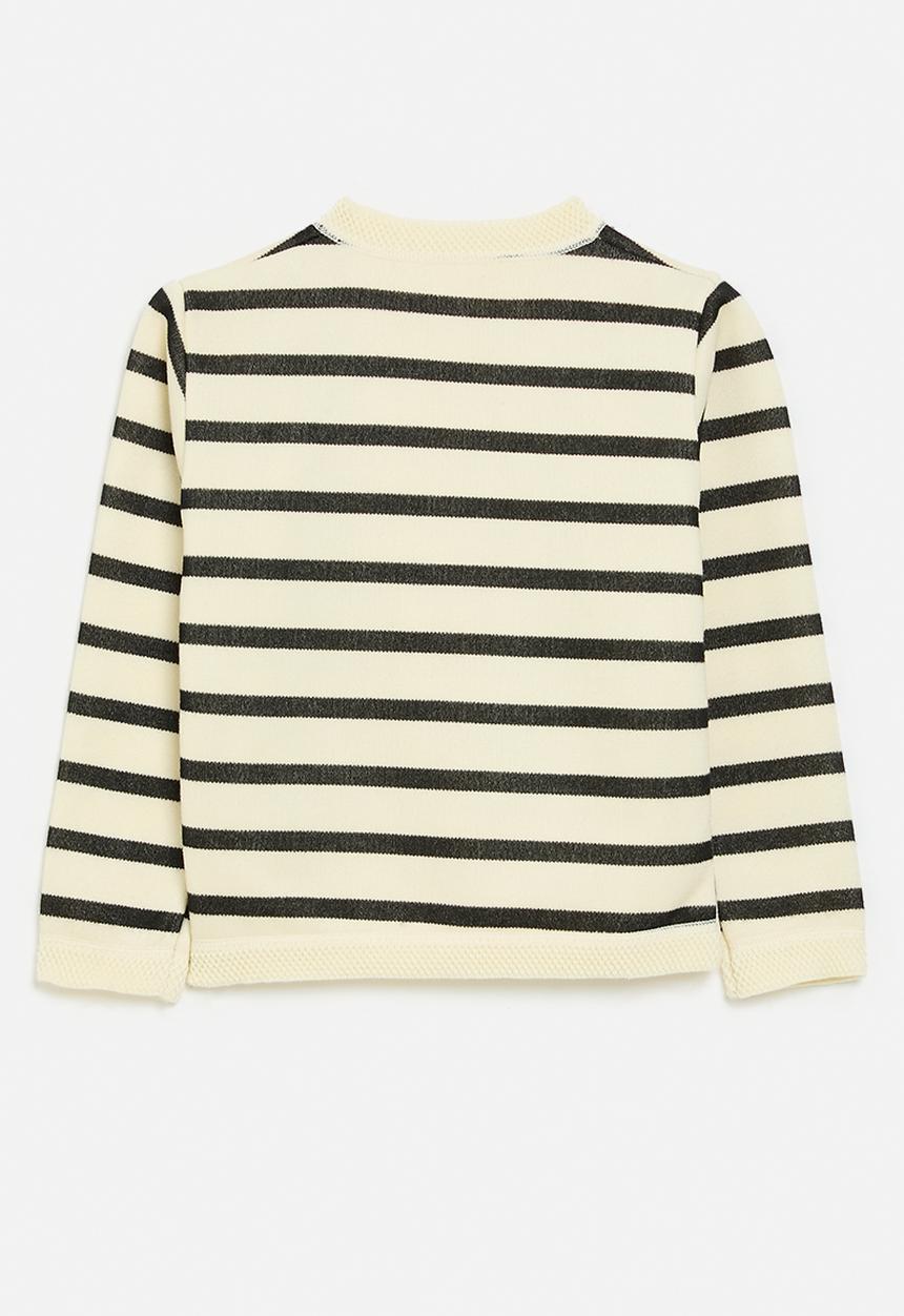 Pop Candy - Striped cardigan - black & white