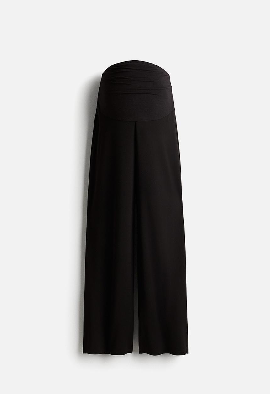 H&M - Mama wide trousers - black