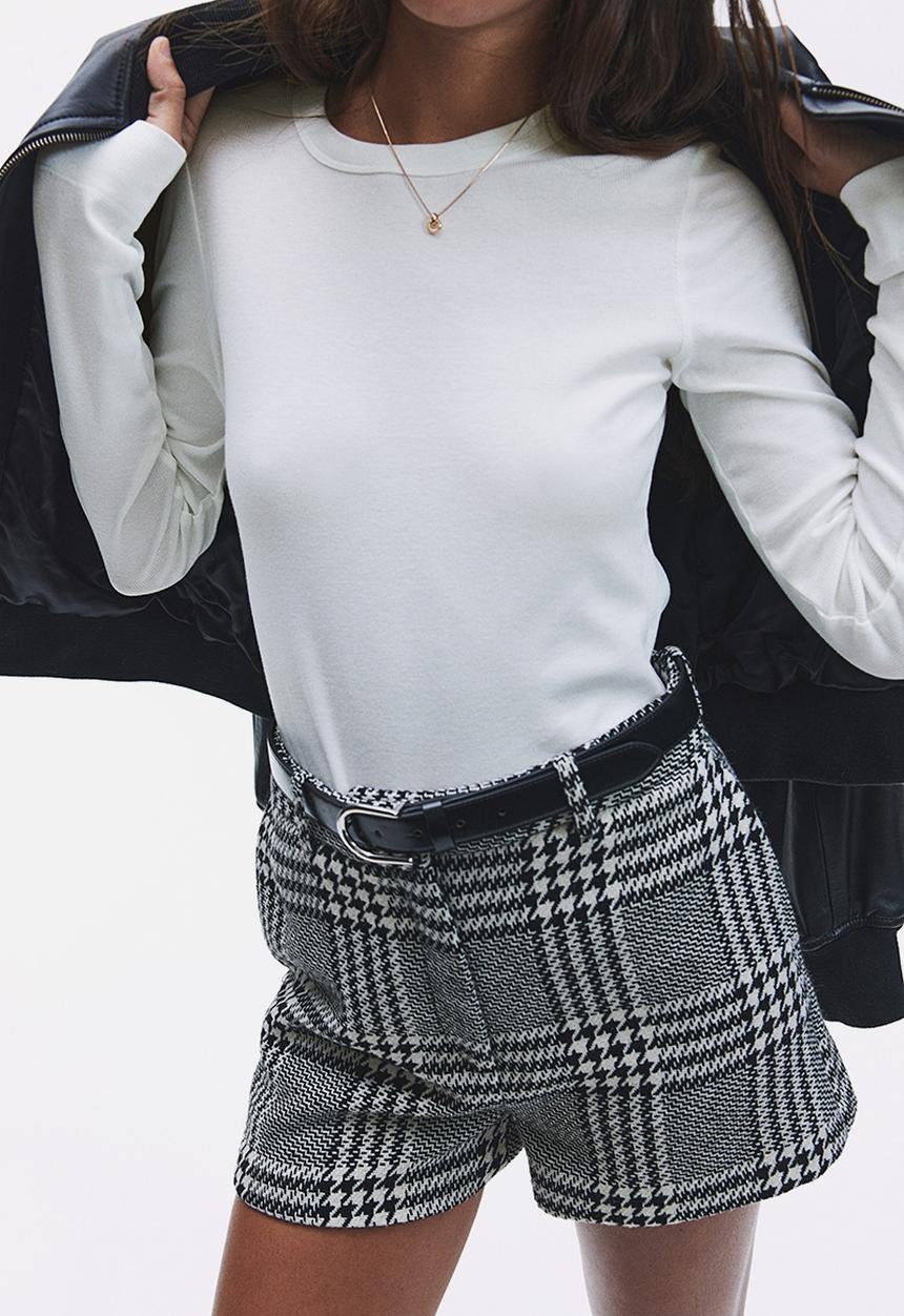 H&M - Ribbed top - white