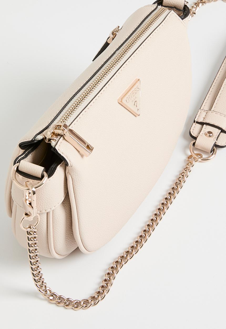 GUESS - Fedora shoulder bag - bone