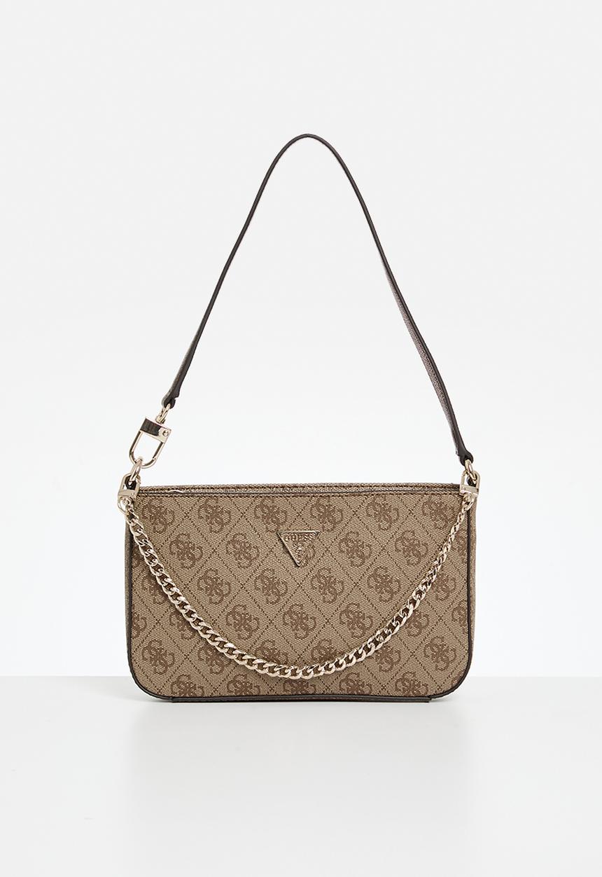 GUESS - Noelle shoulder bag - latte logo