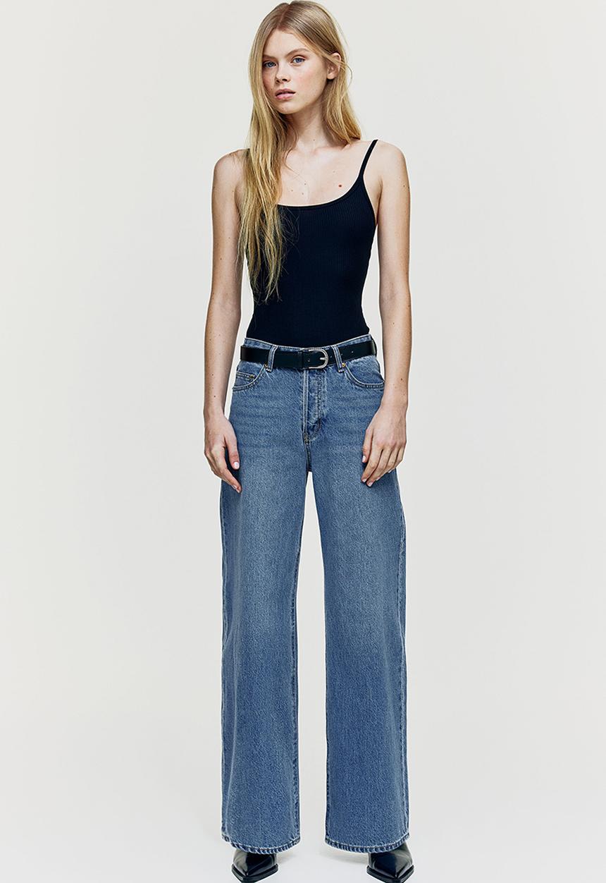 H&M - Wide jeans - denim blue