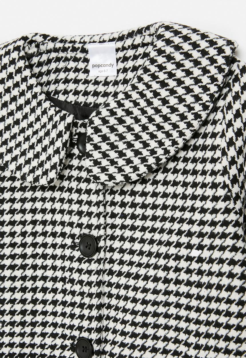 Pop Candy - Houndstooth jacket-black & white