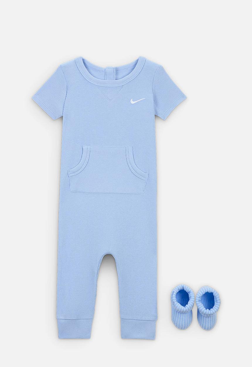 Nike - Nhn nike rib s/s romper & sock- cobalt bliss
