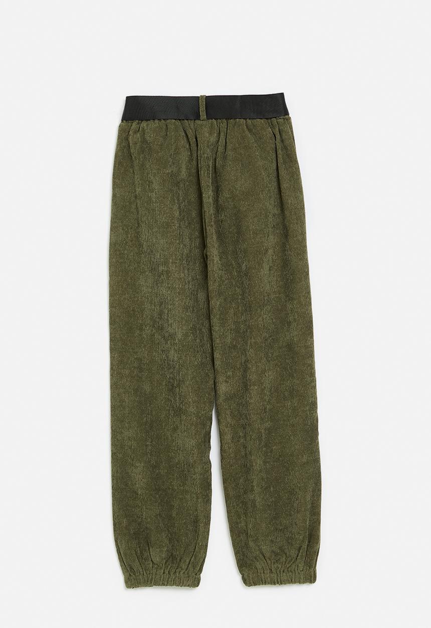 Pop Candy - Corduroy pants - olive green