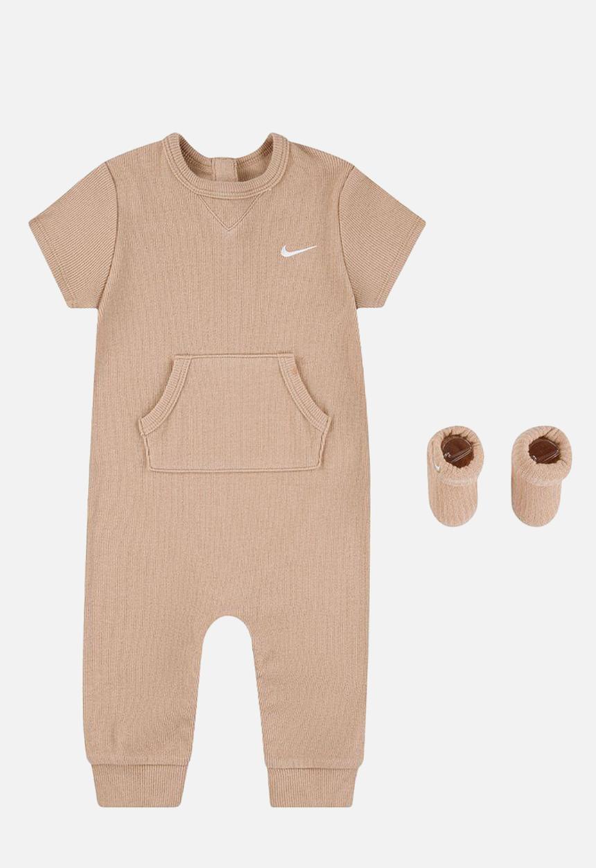 Nike - Nhn nike rib s/s romper & sock- hemp