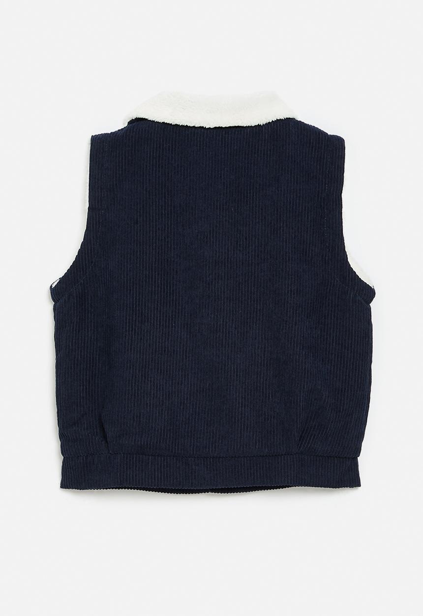Pop Candy - Shearling gilet - navy