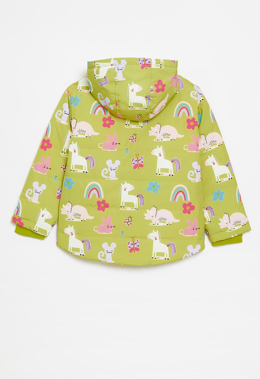 Pop Candy - Printed hooded jacket - green