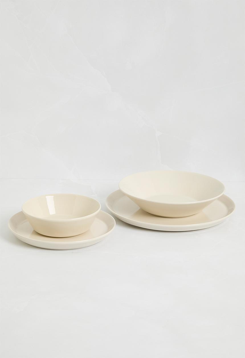 H&M - Clive mid stonewareplate - white