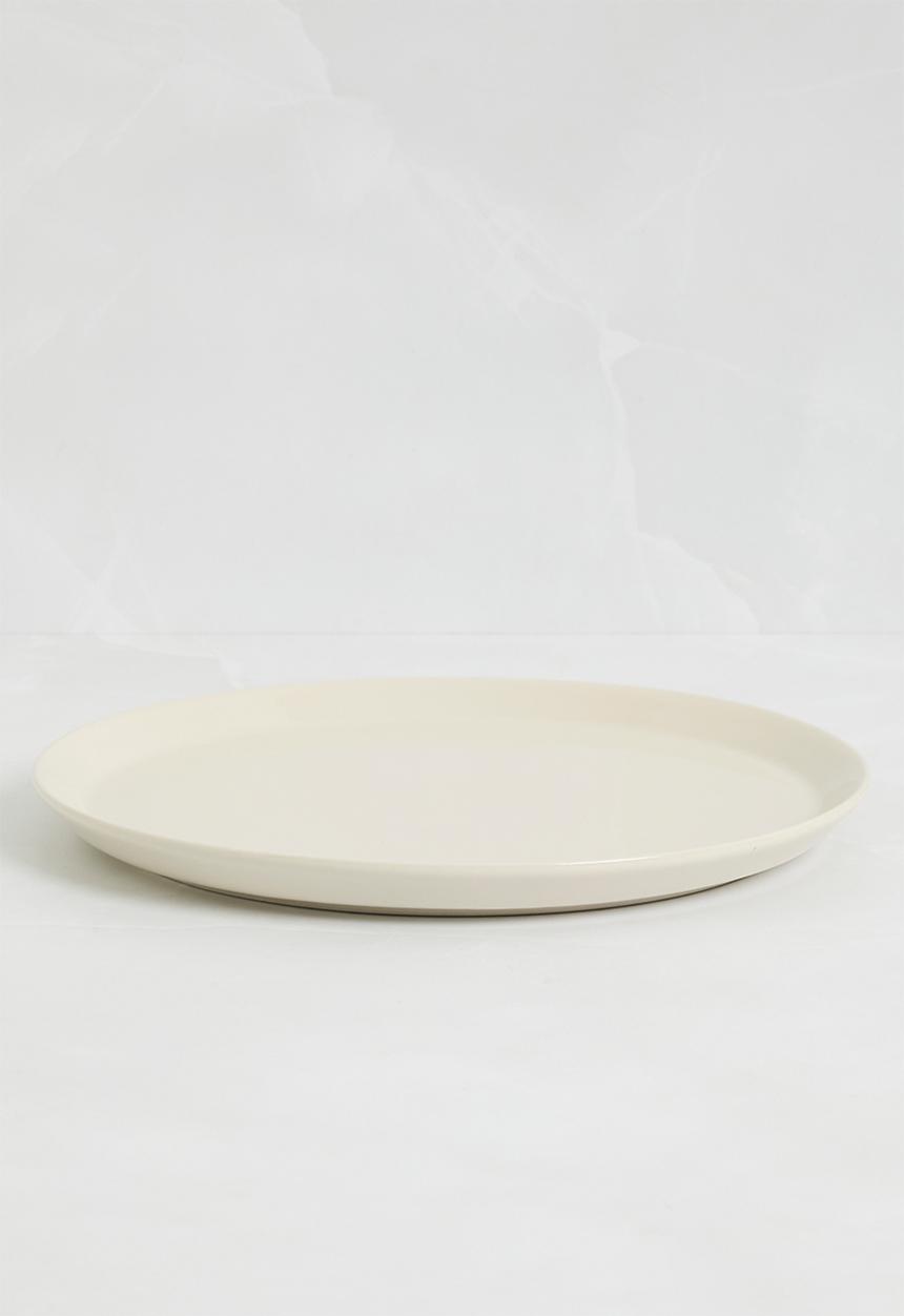H&M - Clive big stoneware plate - White