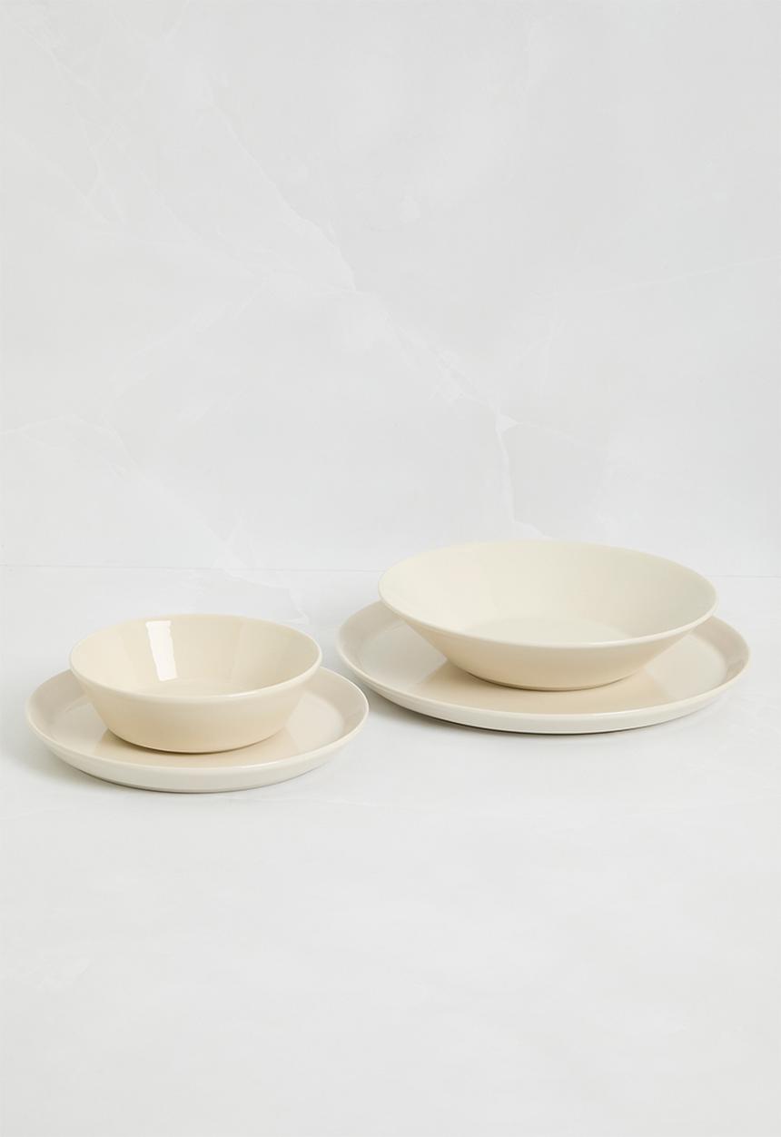H&M - Clive big stoneware plate - White