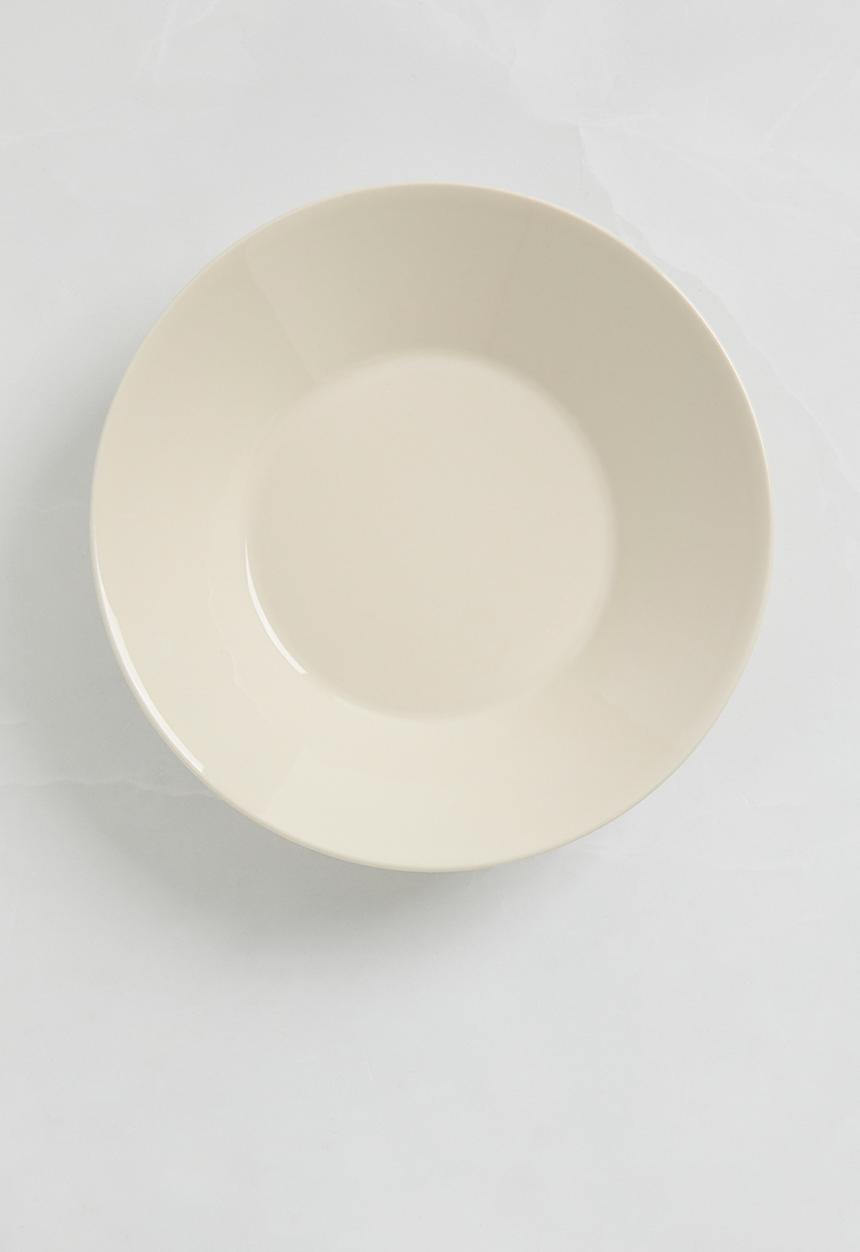 H&M - Clive deep stonewareplate - white