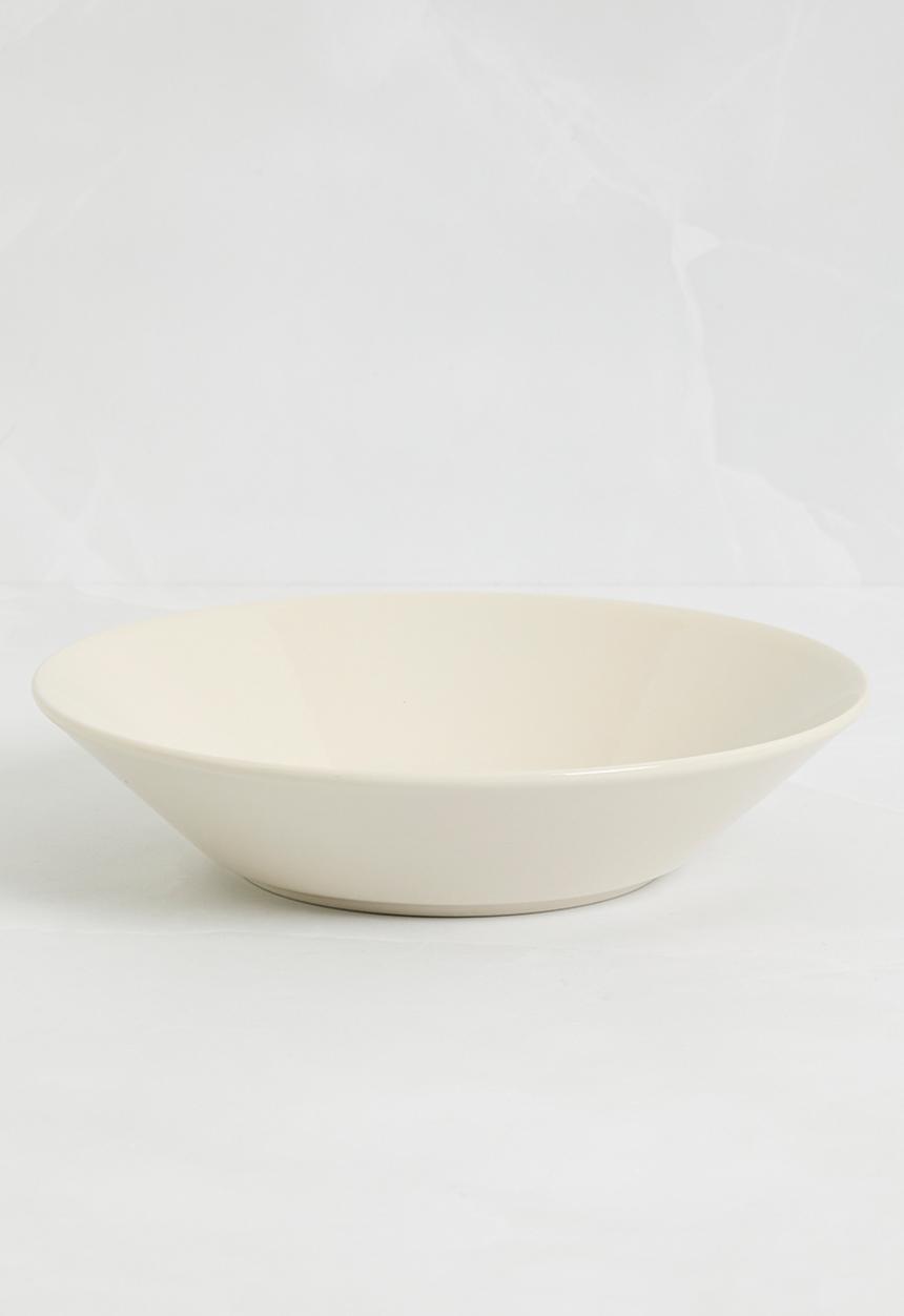 H&M - Clive deep stonewareplate - white