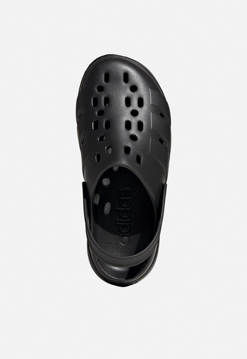 adidas Originals - Adilette clog platform - core black/core black