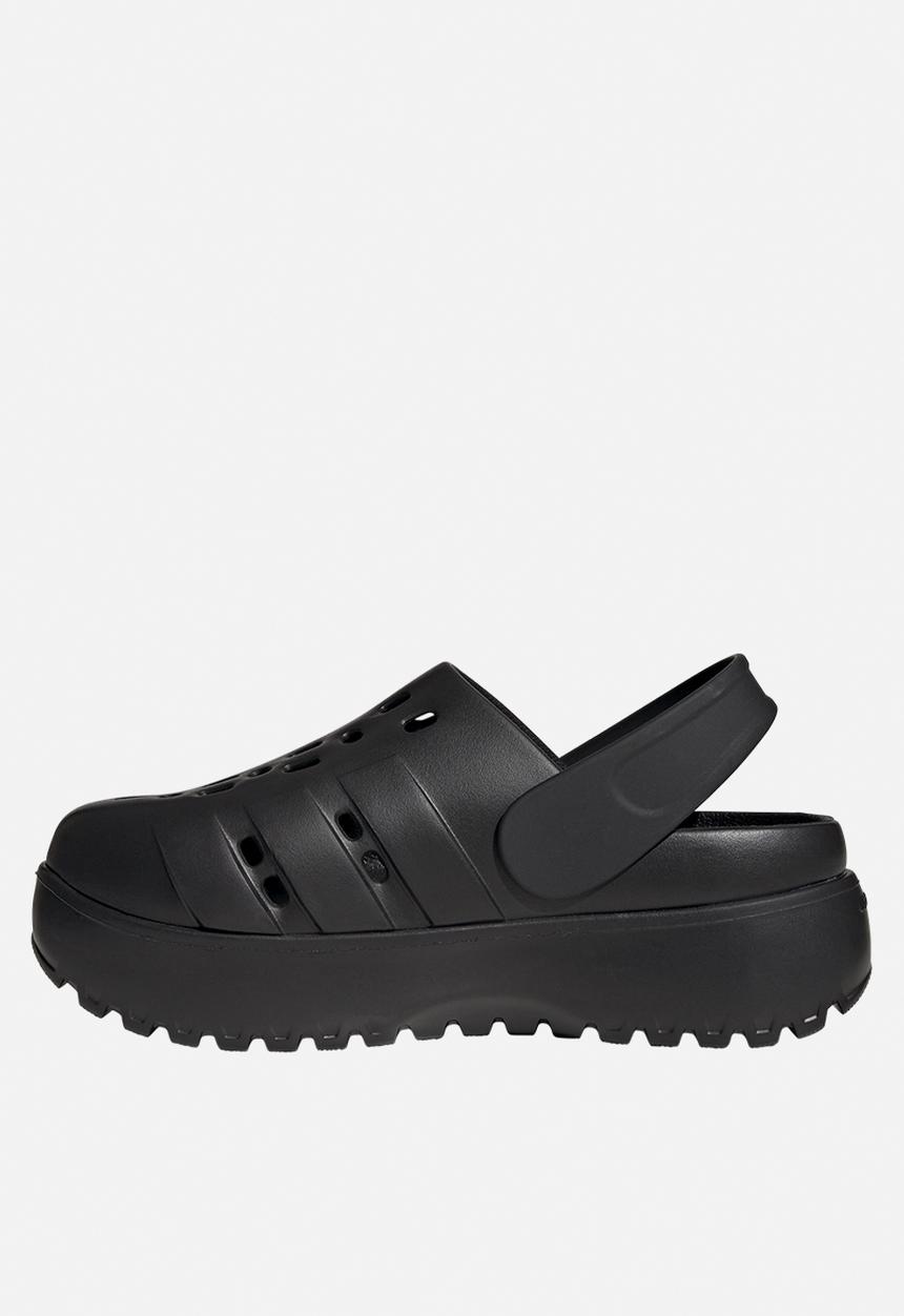 adidas Originals - Adilette clog platform - core black/core black
