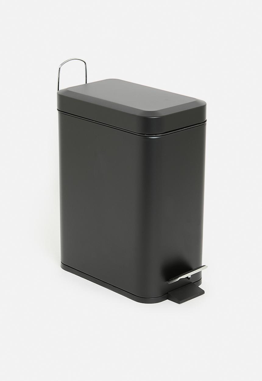 Bathroom Solutions - PEDAL BIN 5L METAL BLACK CLR