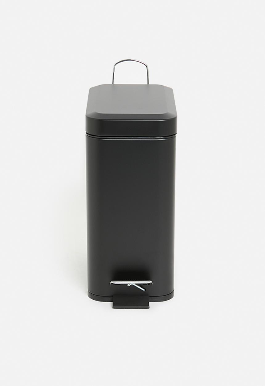 Bathroom Solutions - PEDAL BIN 5L METAL BLACK CLR