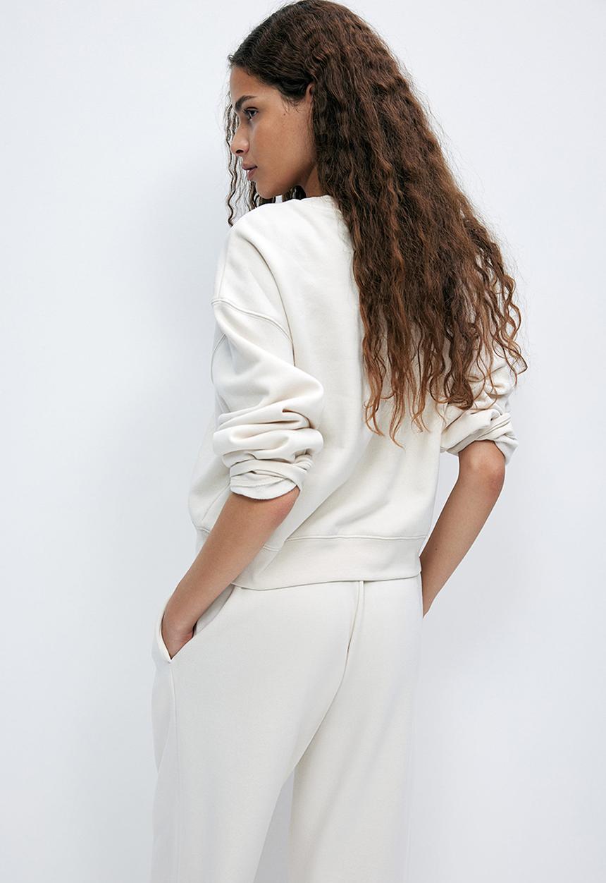 H&M - Loose-fit sweatshirt - light beige