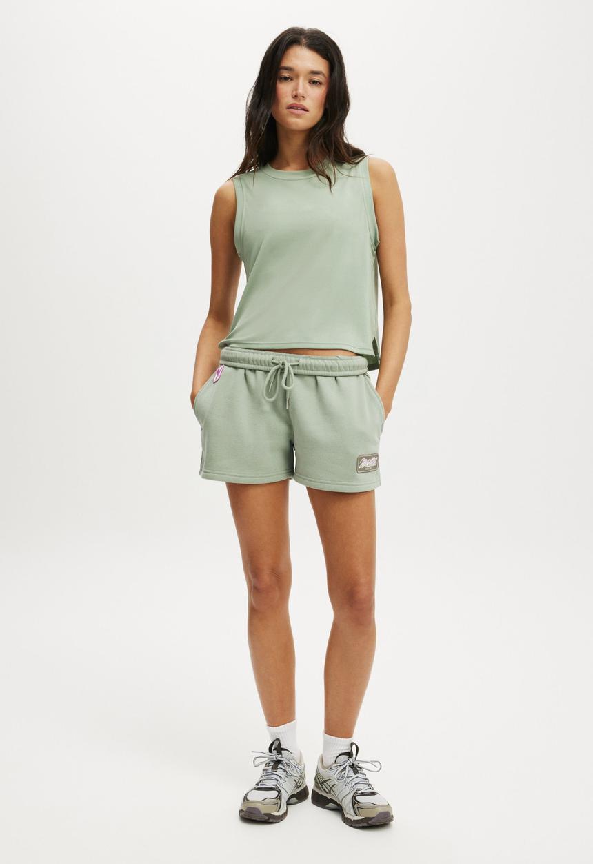 Cotton On - Active Rib Muscle Tank - Iceberg Green