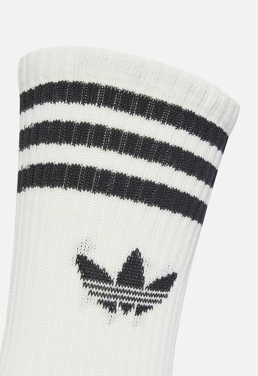 adidas Originals - 3-Stripes Crew Socks 3 Pairs - White